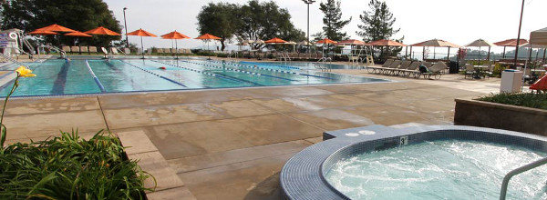 LA Fitness - The 25-yard lap pool is filled. Can you picture yourself  swimming here?